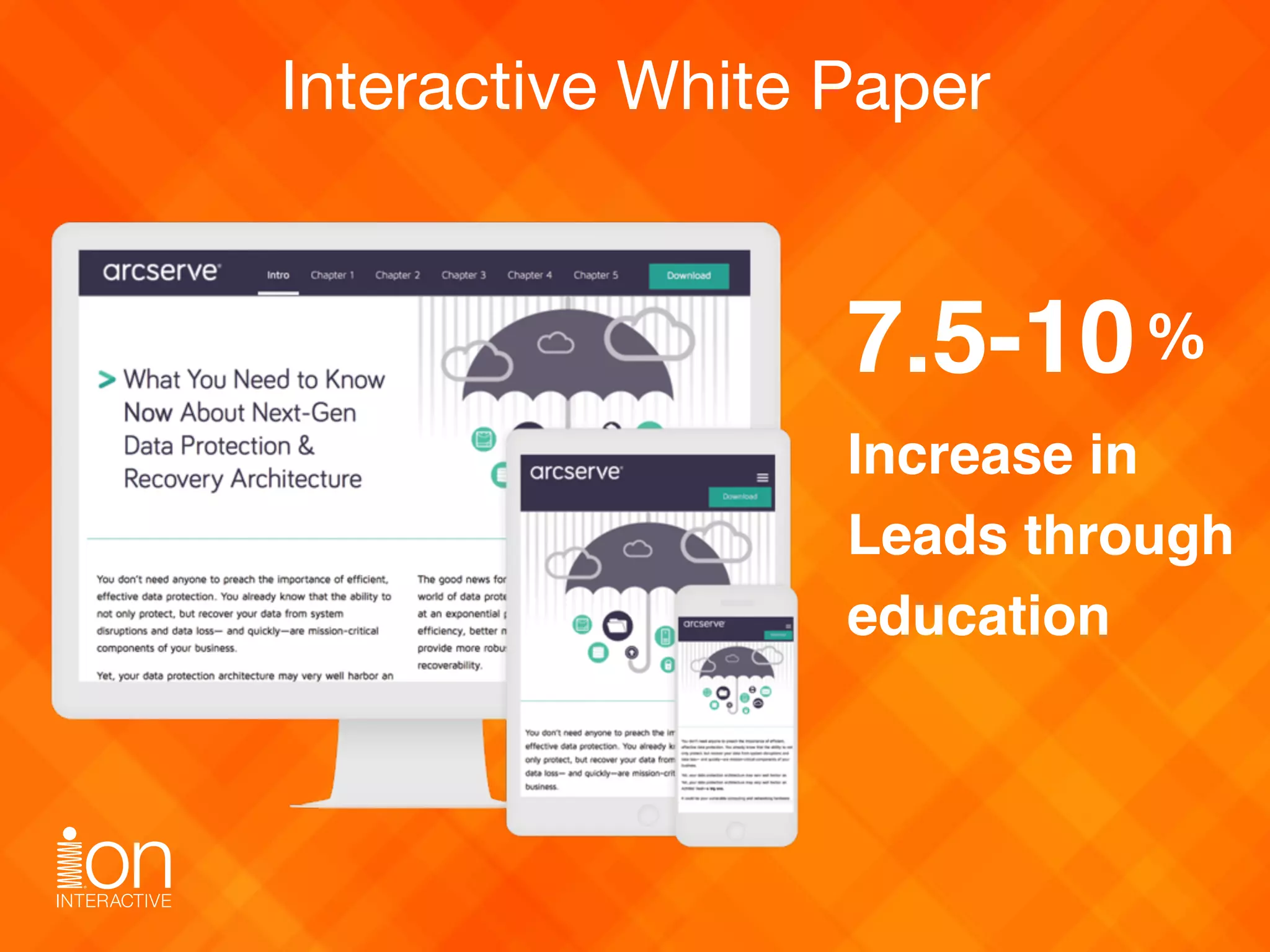 7.5-10  
Increase in  
Leads through
education
%
Interactive White Paper
 