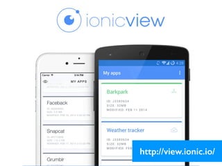 http://view.ionic.io/
 