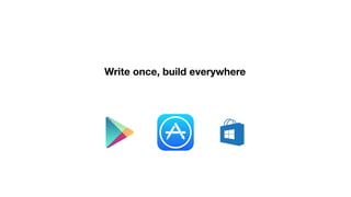 Write once, build everywhere
 
