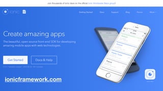 ionicframework.com
 