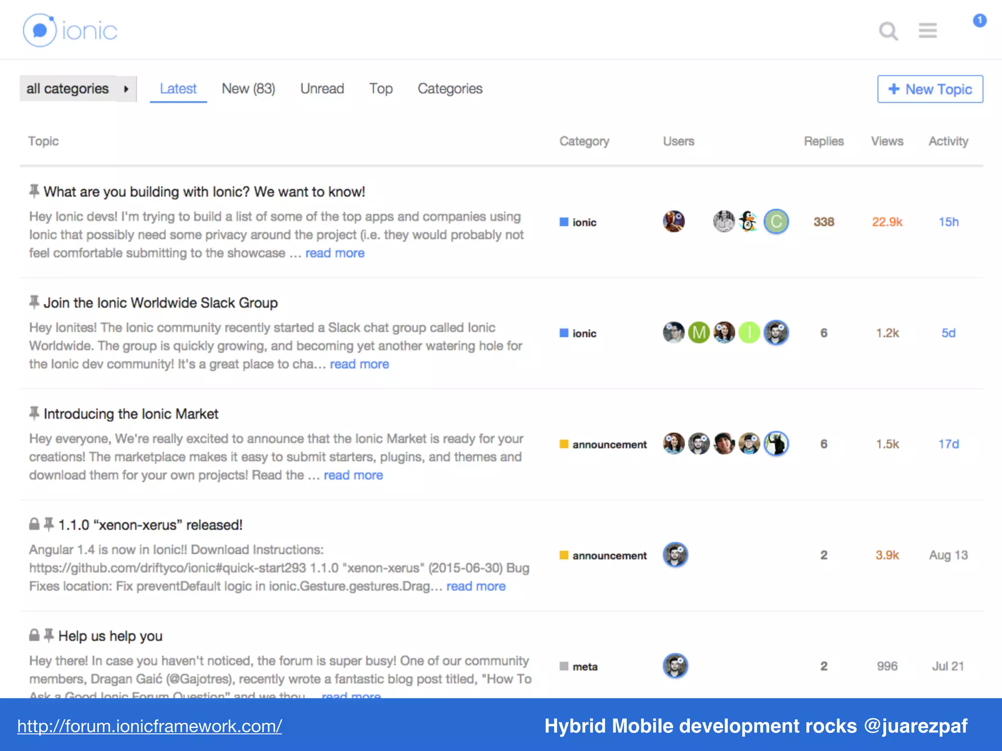 Hybrid Mobile development rocks @juarezpafhttps://github.com/IonicBrazil/guia-do-desenvolvedor
 