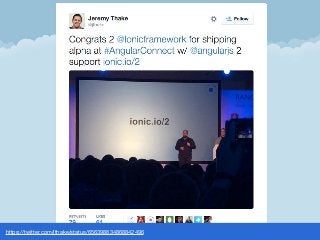 http://ionic.io/2 Hybrid Mobile development rocks @juarezpaf
 