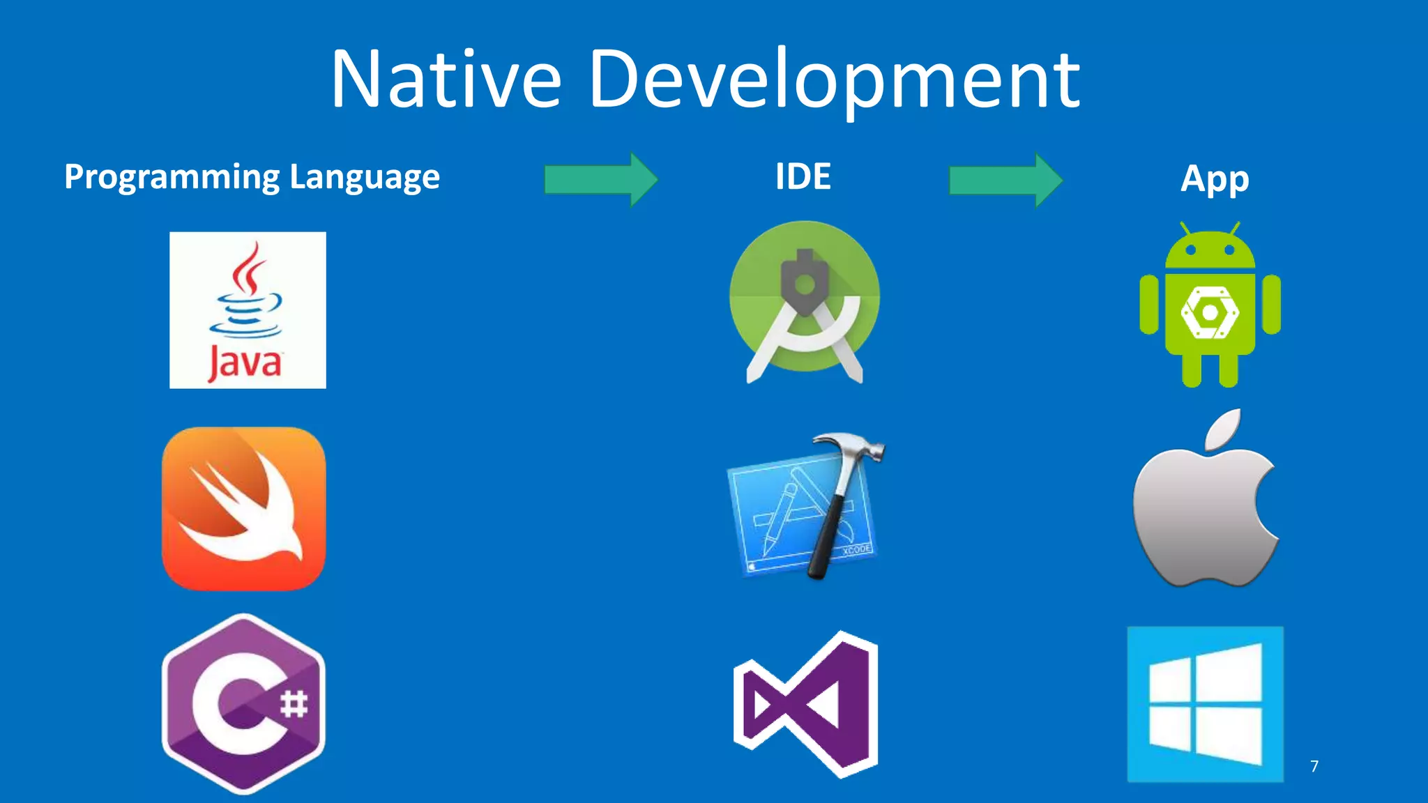 Programming Language IDE App
Native Development
7
 