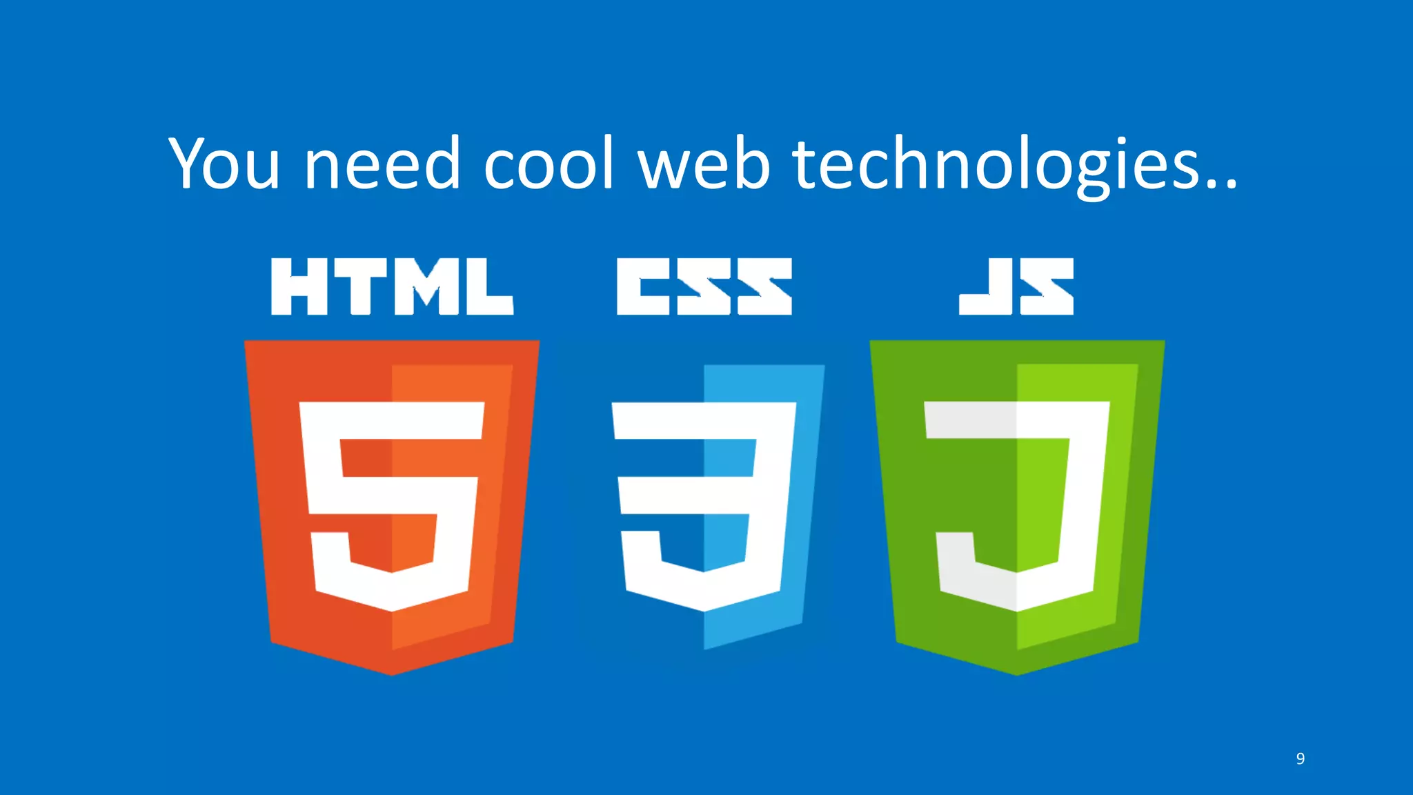 You need cool web technologies..
9
 