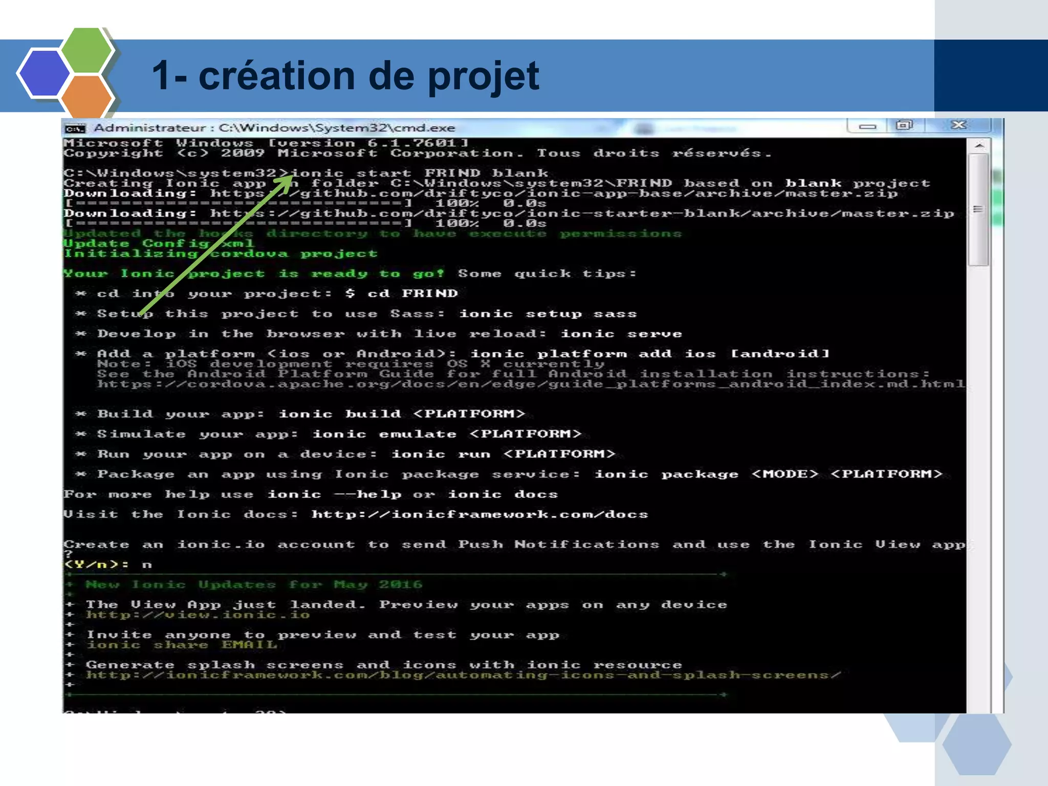 1- création de projet
 