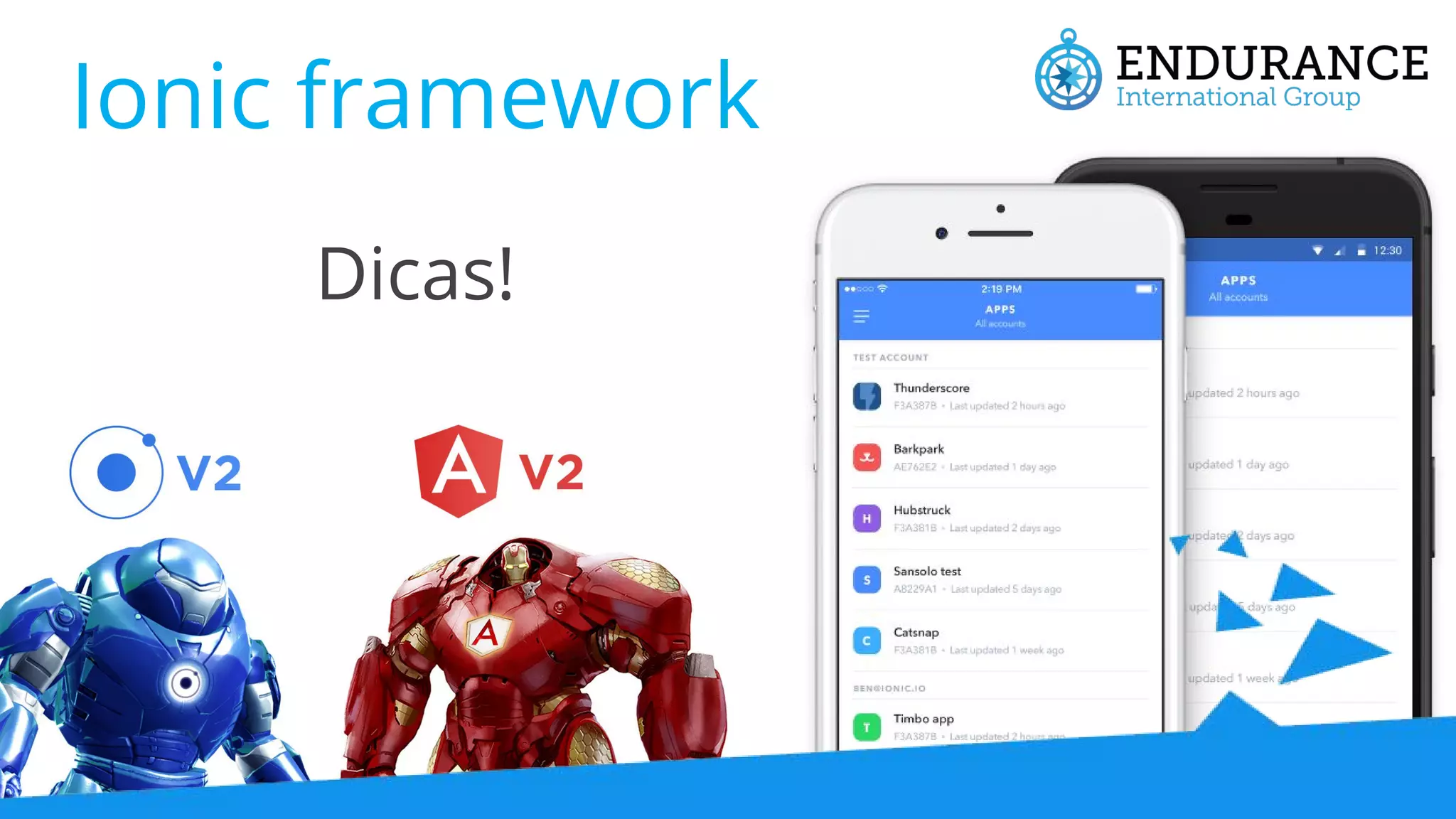 Ionic framework Dicas! 