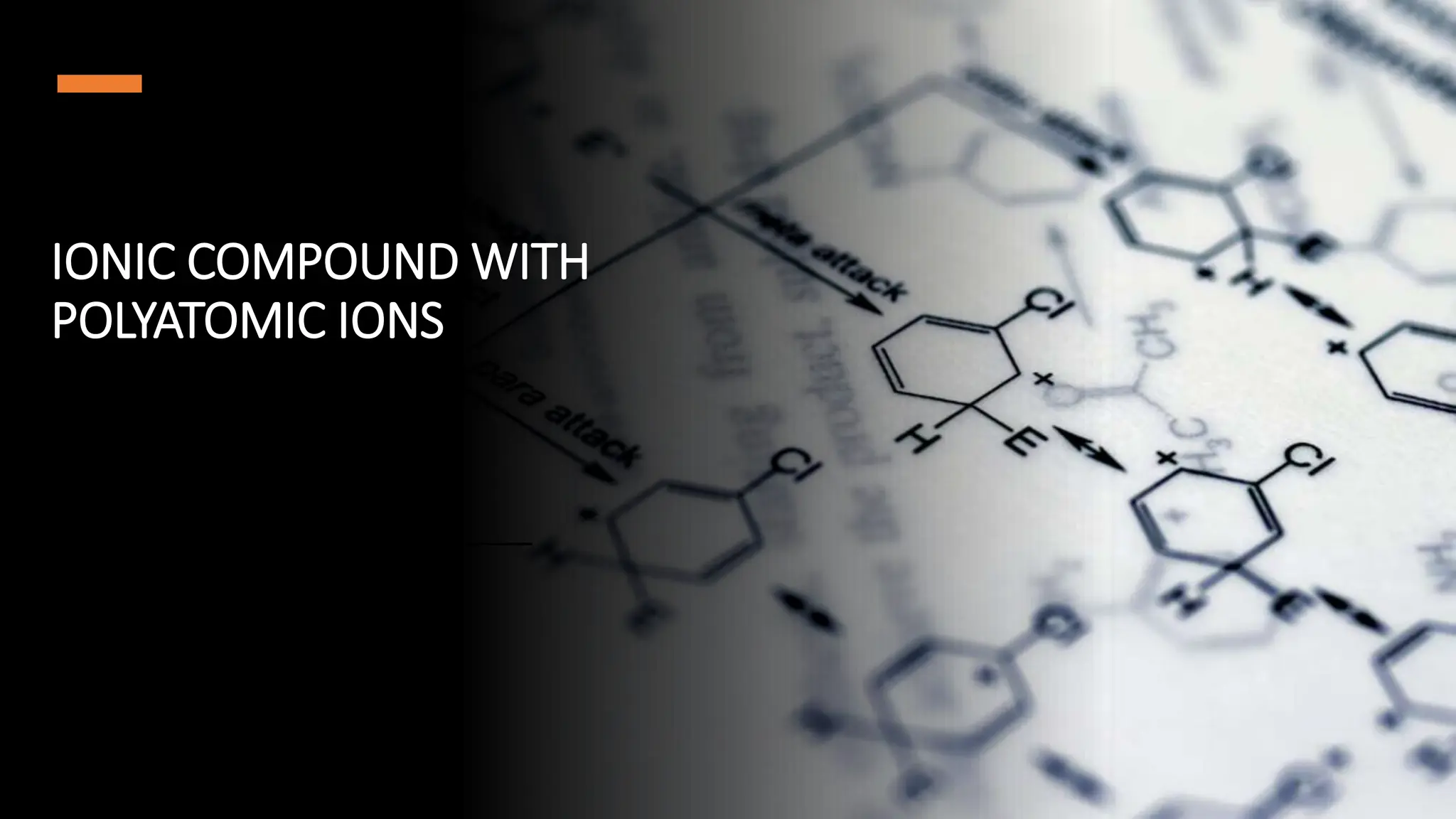 IONIC COMPOUND WITH
POLYATOMIC IONS
 