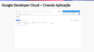 Google Developer Cloud – Criando Aplicação
 