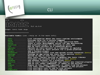 Ionic framework | PPTX