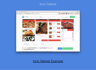Ionic Market
Ionic Market Example
 