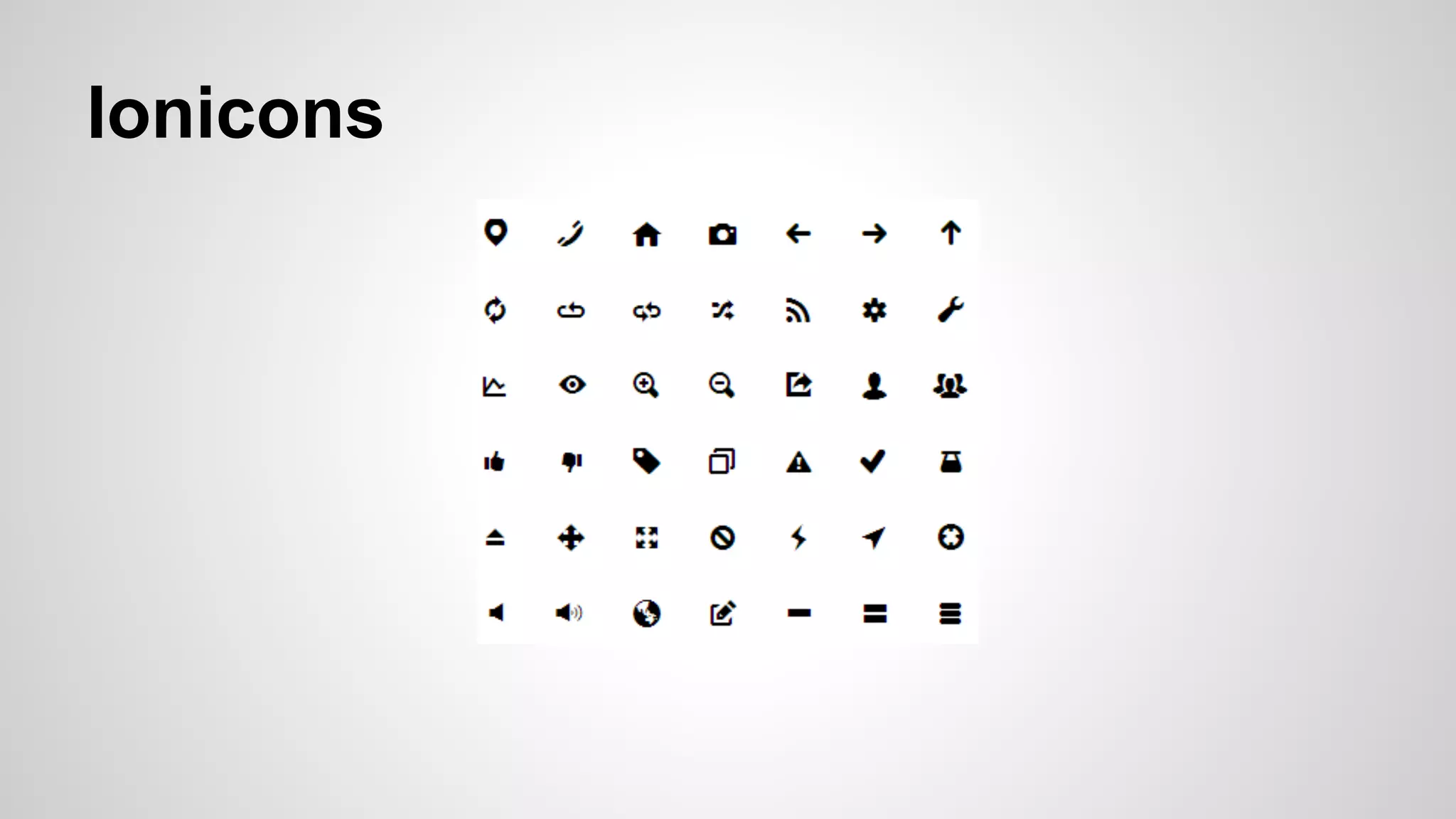 Ionicons 