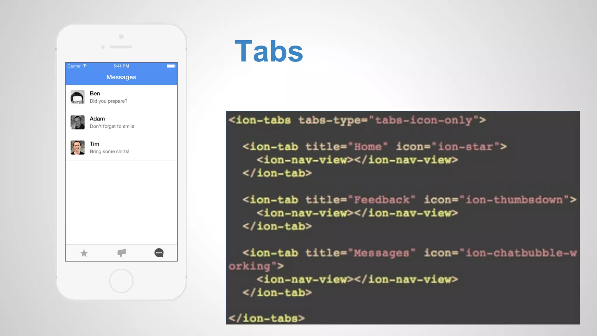 Tabs 