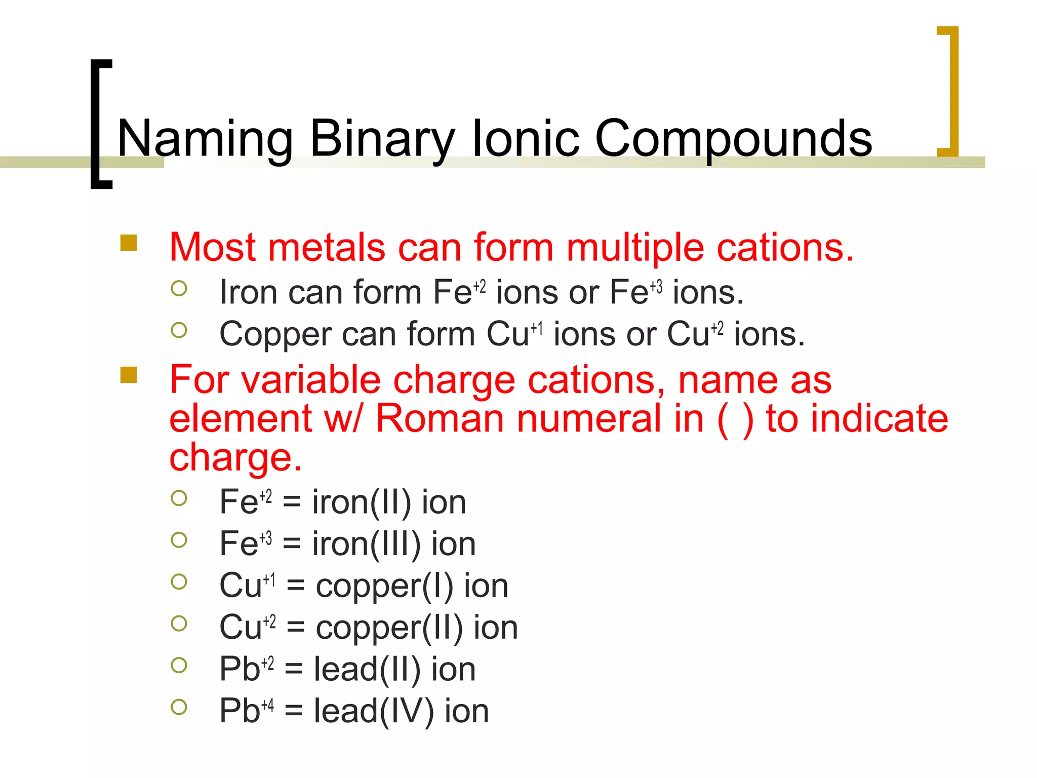Ionic nomenclature | PPT
