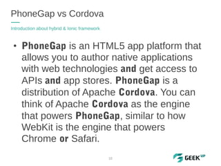 Ionic Framework | PPT