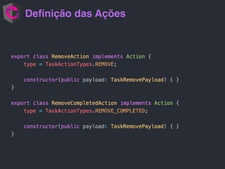 Deﬁnição das Ações
 