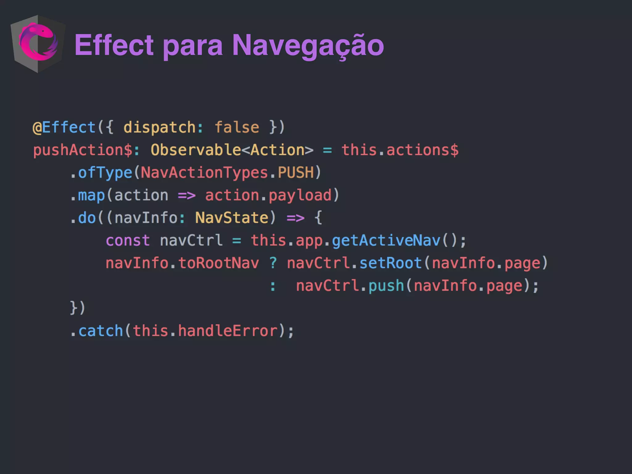 Effect para Navegação
 