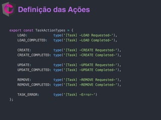 Deﬁnição das Ações
 