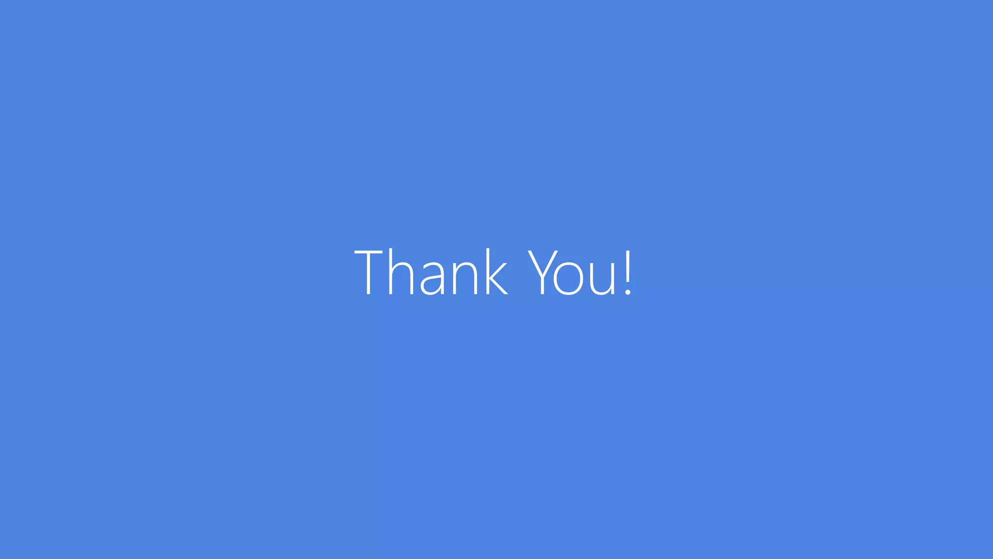 Thank You!