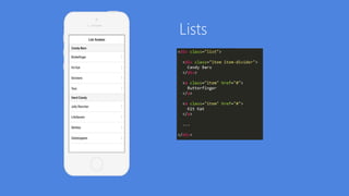 Lists
 