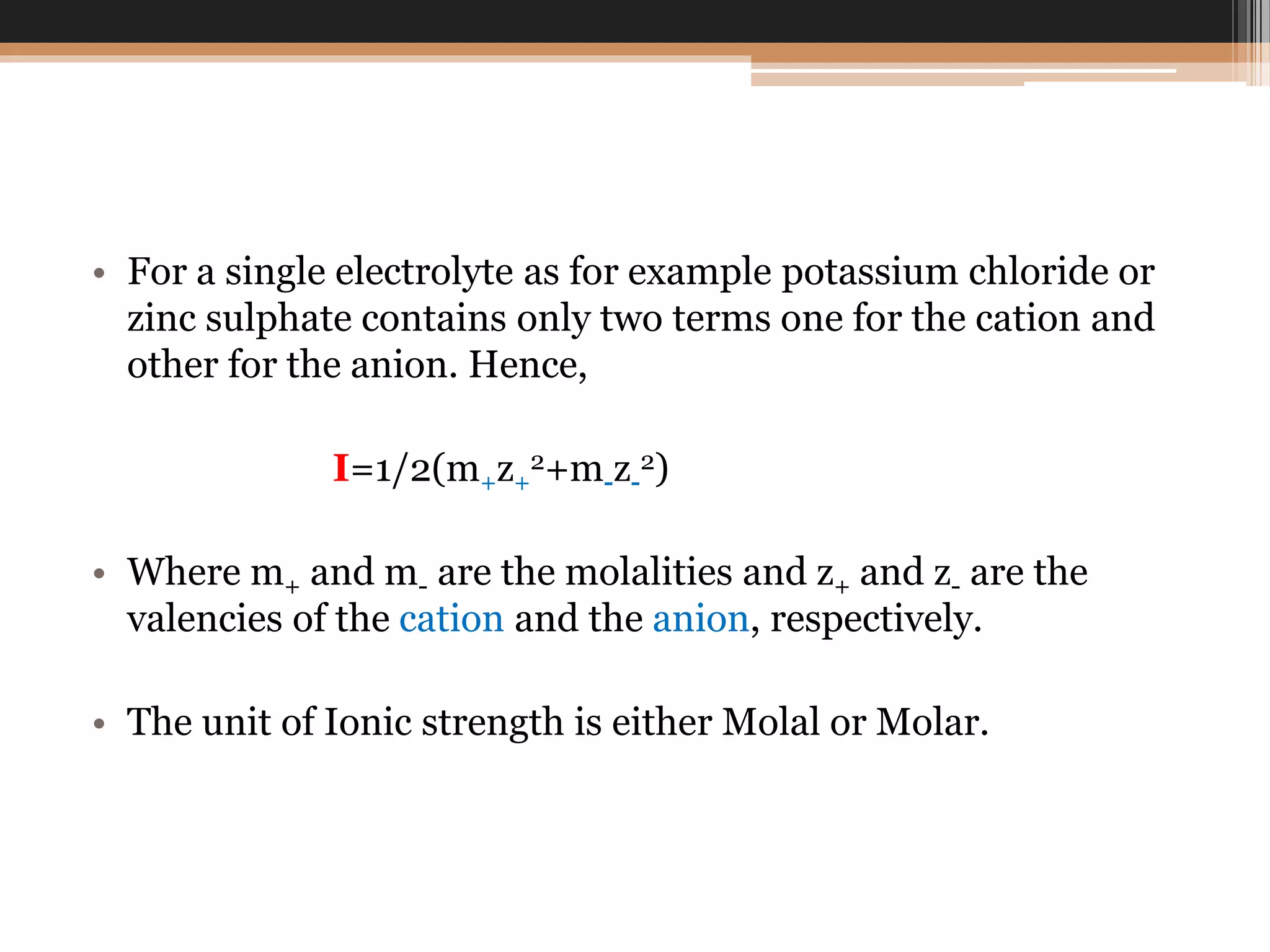 Ionic Strength Principle Pptx