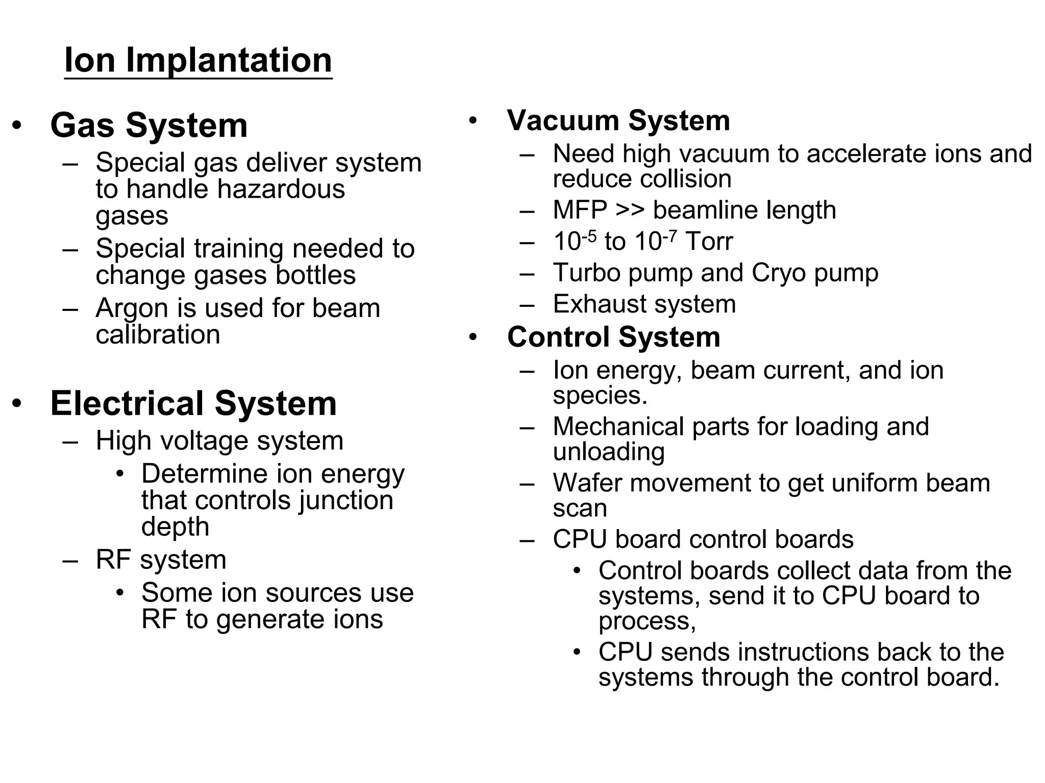 Ion implantation VLSI