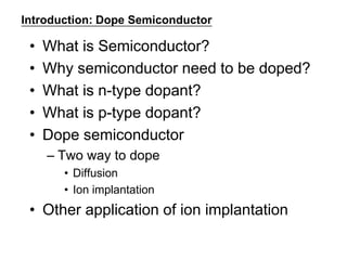 Ion implantation VLSI