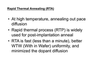 Ion implantation VLSI