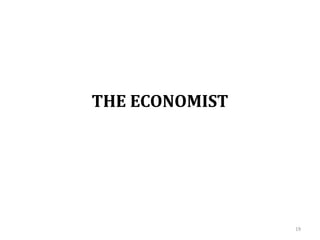 THE ECONOMIST
19
 