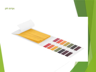 pH strips
 