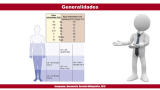 Generalidades
Ionogramay Gasometría. Revisión Bibliográfica. 2019
 