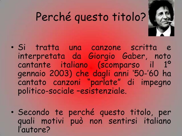 Io Non Mi Sento Italiano Accordi