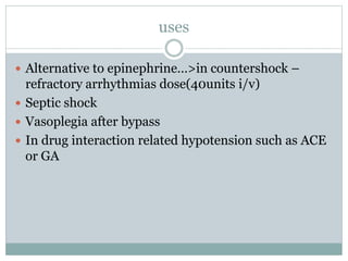 Ionotropes and vasopressors | PPTX