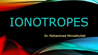 IONOTROPES
Dr. Mohammed Minnathullah
 
