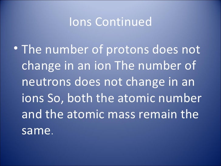 Ions cations and anions