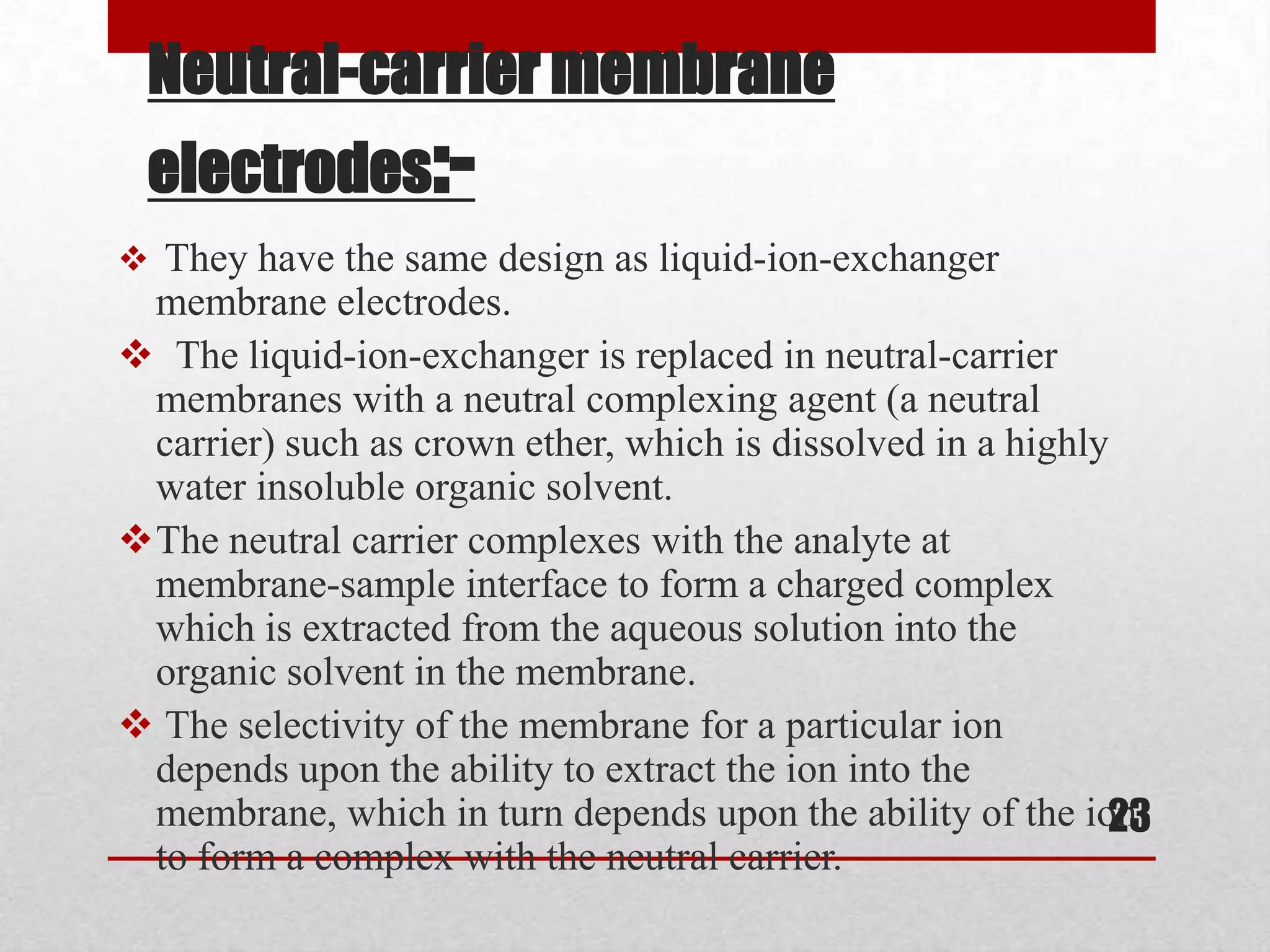 Ion selective electrodes | PPTX