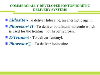 Iontophoresis brito. | PPT