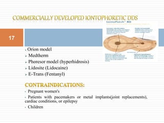 Iontophoresis ppt | PPTX