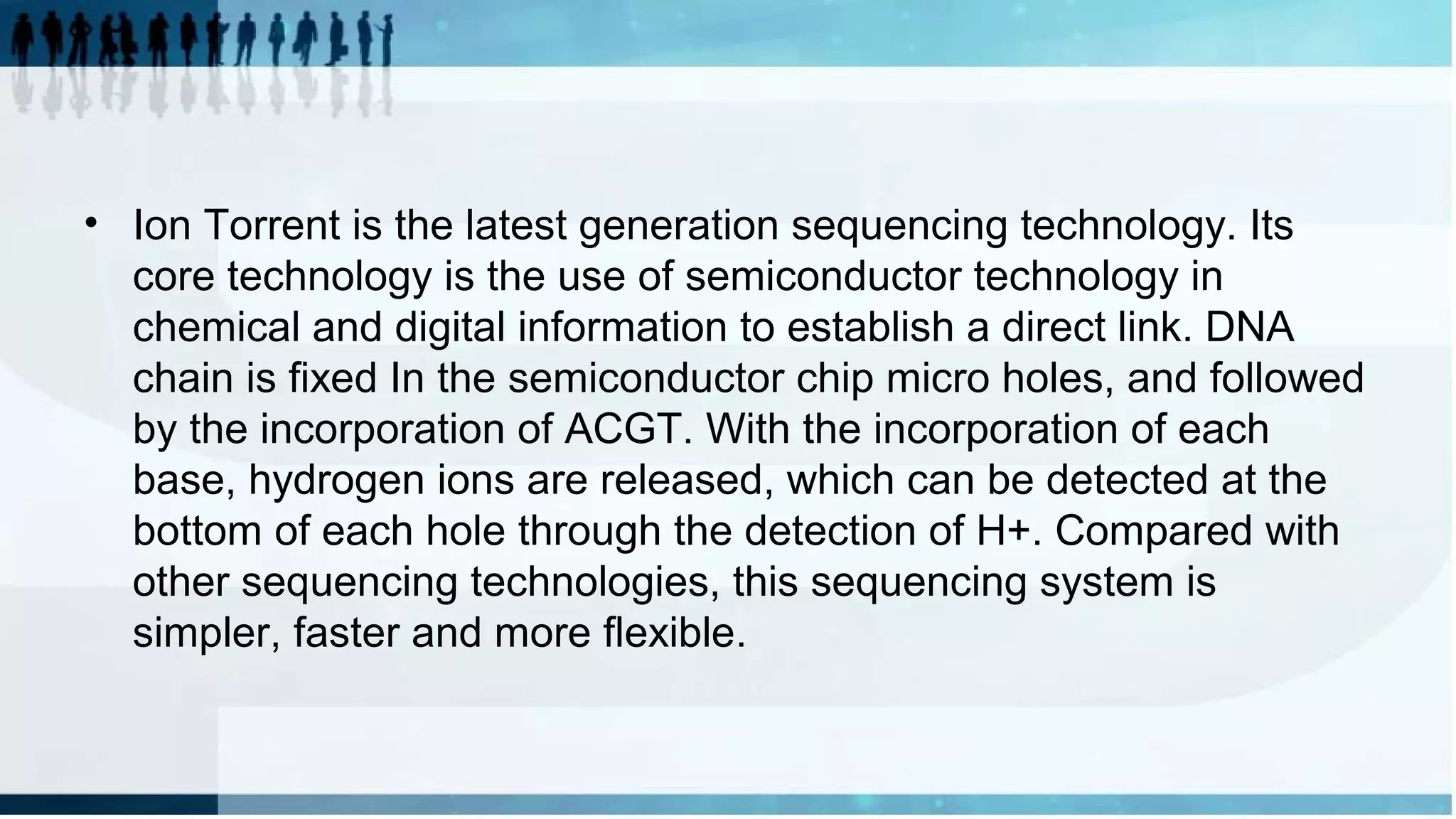 Us Patent Application Ion Semiconductor Dna Sequencing Ion torrent semiconductor sequencing technology | PPT