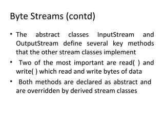 Java IO Package and Streams | PPT