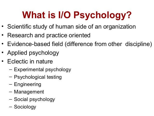 Industrial and Organizational Psychology Research and Practice