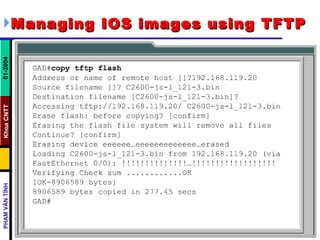Managing IOS images using TFTP   