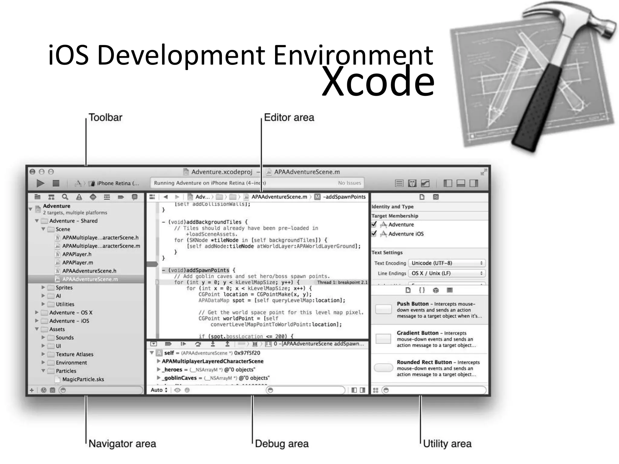 iOS Development Environment
Xcode
 