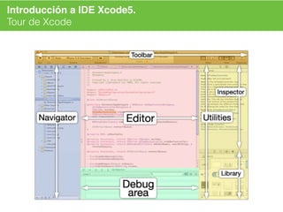 Introducción a IDE Xcode5.!
Tour de Xcode
 