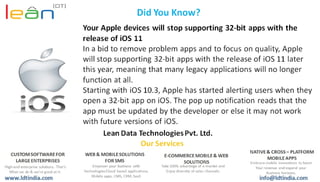 Your Apple devices will stop supporting 32-bit apps with the release of iOS 11