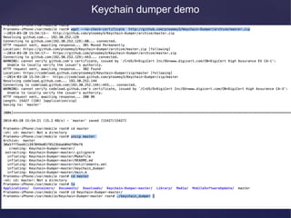 Keychain dumper demo
 