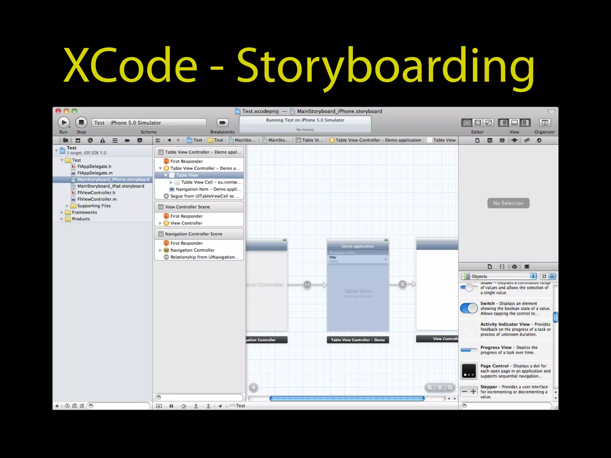 XCode - Storyboarding
 