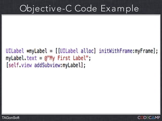 IOS Application Life Cy cle




TAGonSoft
 