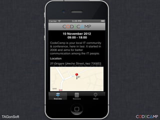 What y ou w rite?


TAGonSoft
 