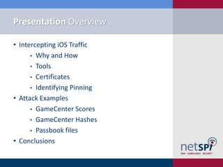 Hacking iOS Applications with Proxies
