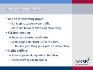 Hacking iOS Applications with Proxies